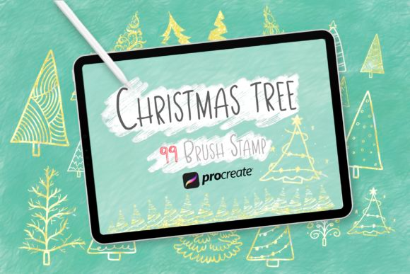 Christmas Tree Set Brushes for Procreate