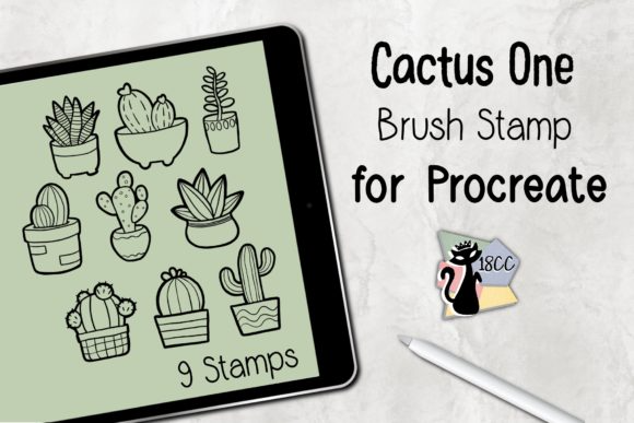 Cactus One Stamp Brush Procreate