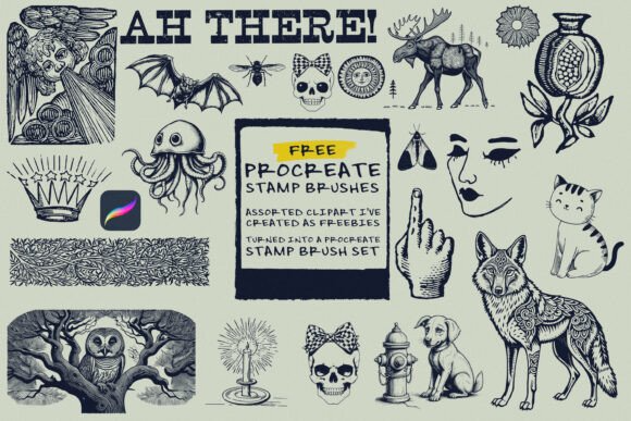 16 Procreate Stamp Brushes to Elevate Your Art