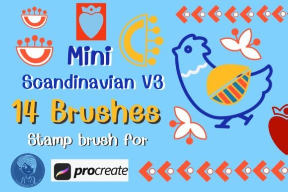 Mini Scandinavian V3 Stamp Brushes