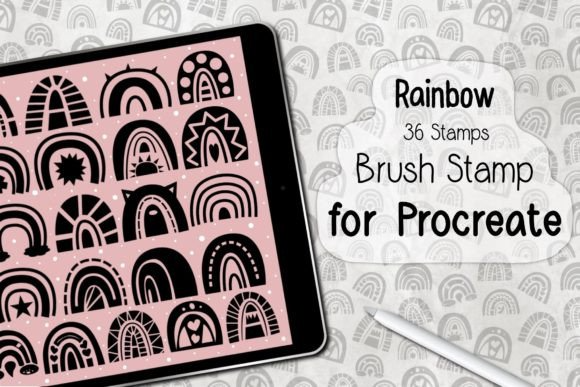 24 Creative Procreate Brush Stamps for Your Designs