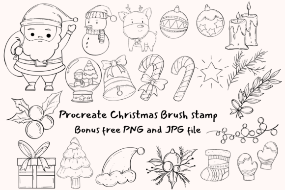Procreate Christmas Brush Stamp