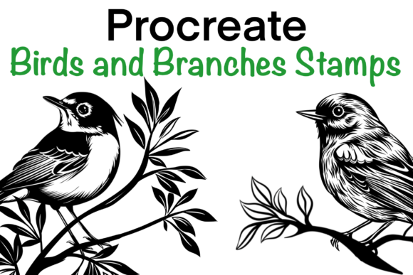 Procreate Birds Brush Stamps