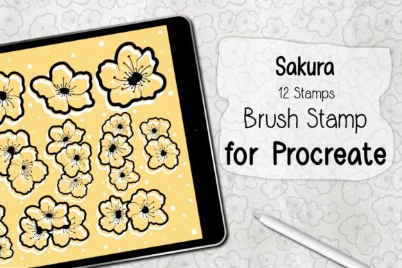 Sakura ‪Procreate Brush Stamp‬