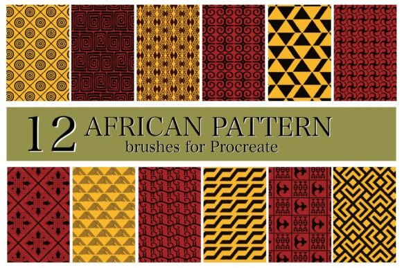 African Pattern Brushes for Procreate