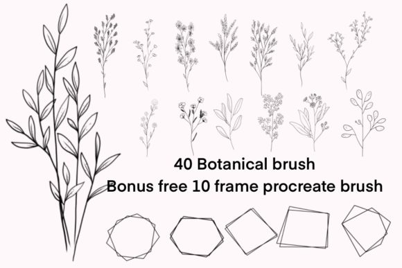 Botanical Brush Stamp
