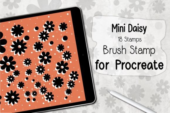 Mini Daisy‪ Procreate Brush Stamp‬