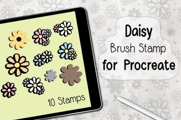 ‪Daisy | Procreate Brush Stamp‬