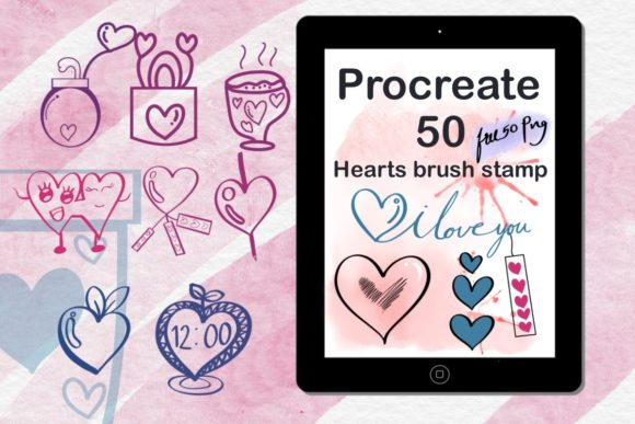 Heart Brush Stamp
