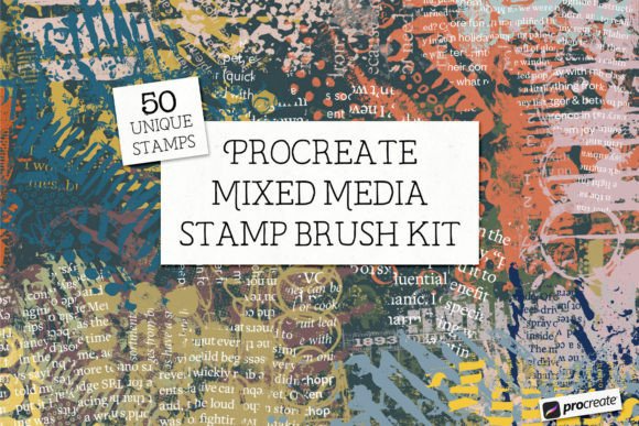 Procreate Mixed Media Stamp Brushes
