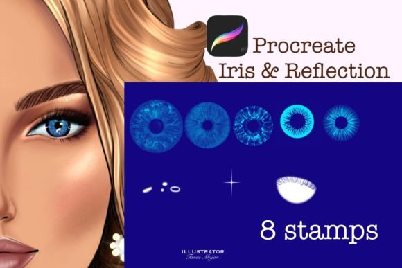 Procreate Iris Stamps