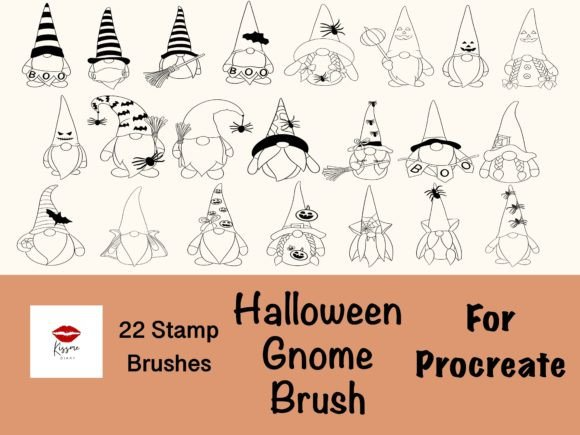 Halloween Gnome Stamp Brush Procreate