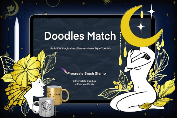 Magical Symbols Doodles Brush Procreate