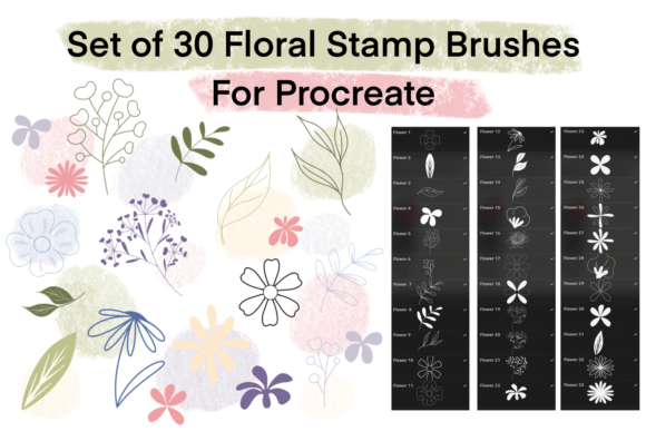 Floral Brushes for Procreate