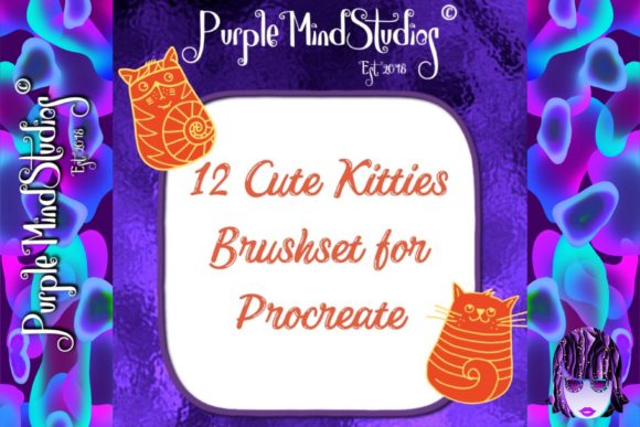 Cute Kitties Stamps Brushset for Procreate