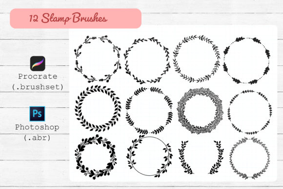 Procreate and Photoshop Stamp Brushes.