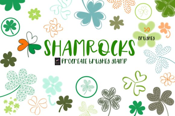 Shamrocks Procreate Brushes Stamp