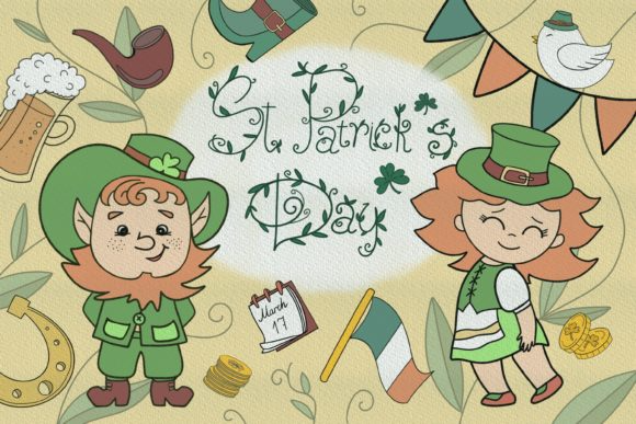 30 St. Patricks Day Stamps for Procreate