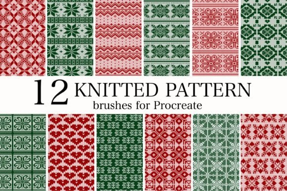 Knitted Pattern Brushes for Procreate