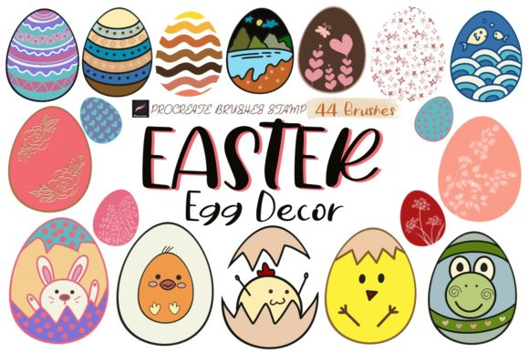 EASTER EGG DECOR Procreate Brushes Stamp