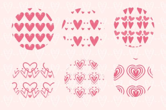 Watercolor Heart Patterns