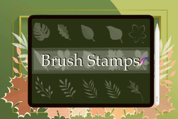 16 Leaves Stamp Brushes Procreate