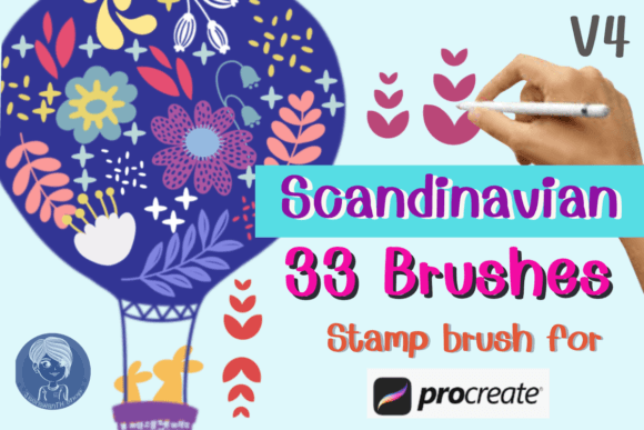 Scandinavian V4 Stamp Brushes Procreate