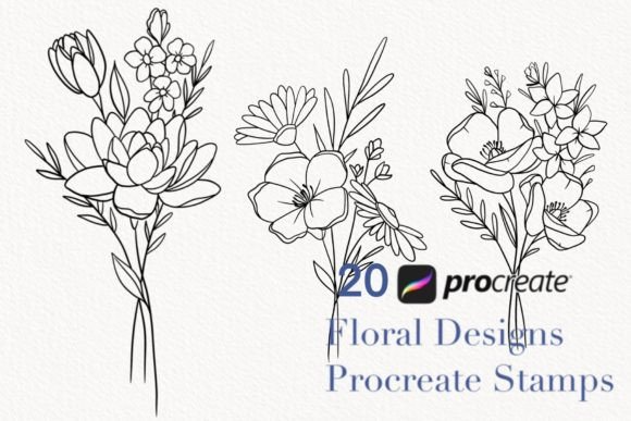 Procreate Botanical Stamps