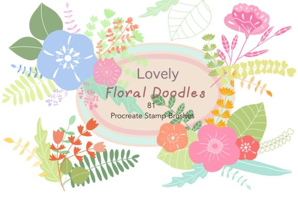 Procreate Stamp Brushes “Lovely Floral”