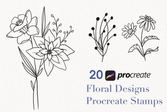 Procreate Botanical Stamps