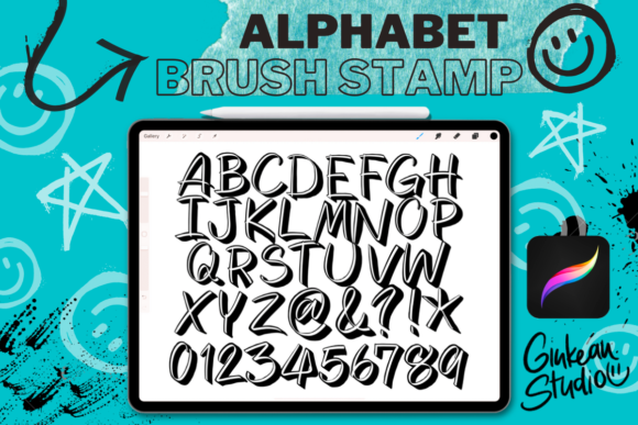 Graffiti Brush Stamp, Procreate Brushes