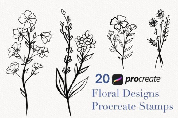 Procreate Botanical Stamps
