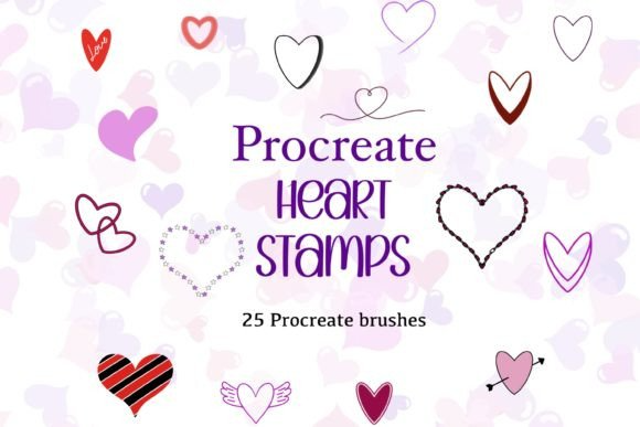 Procreate Brushes- Heart Stamp Brushes
