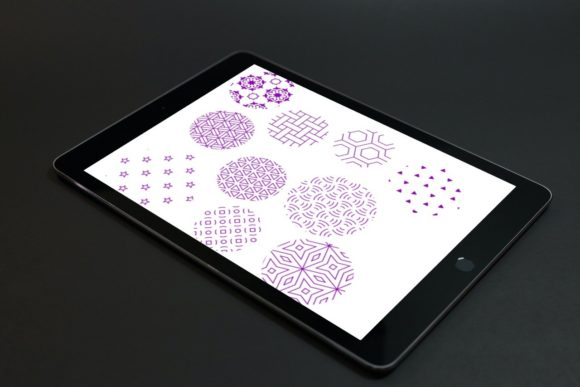 15 Geometric Patterns Brush Stamps V6