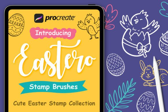 Easter Stamp Procreate Brushes