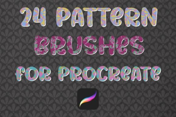 24 Pattern Brushes for Procreate