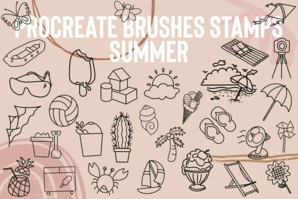 Procreate Brushes Stamp Summer