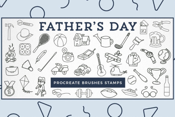 Procreate Brushes Stamp Father’s Day