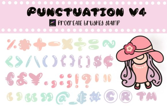 Procreate Brushes Stamp Punctuation V4