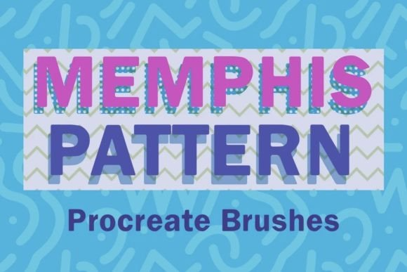 Procreate Seamless Memphis Pattern Brush