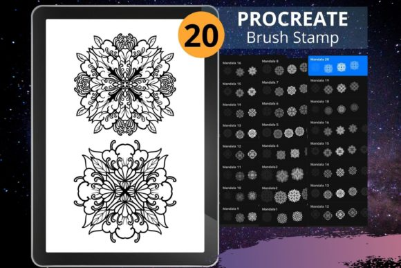 Procreate Brush Stamp - Mandala Brushes