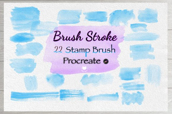Watercolor Brush Stroke Stamp Procreate