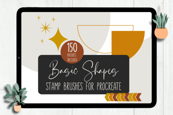 Procreate Basic Shapes Stamp Brushes