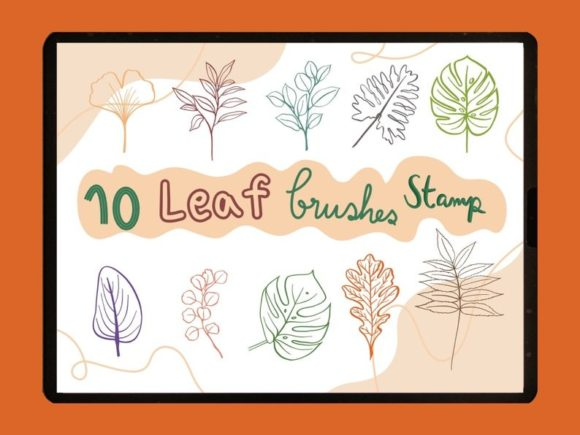 Leaf Procreate Brushes Stamp