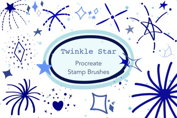 Procreate Stamp Brushes “Twinkle Star”