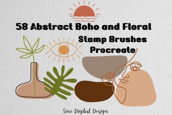 Boho and Floral Stamp Brushes Procreate