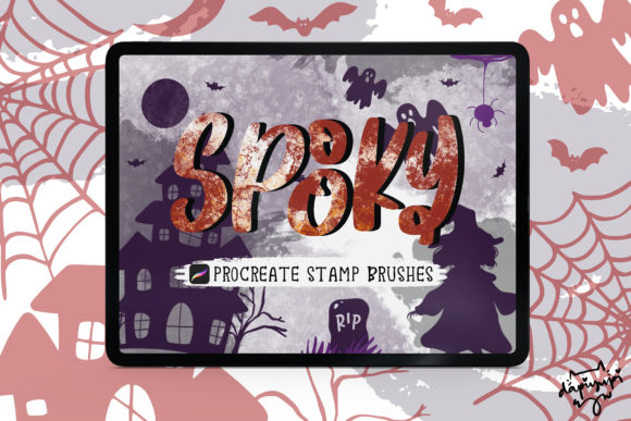 Halloween Procreate Stamp Brushes