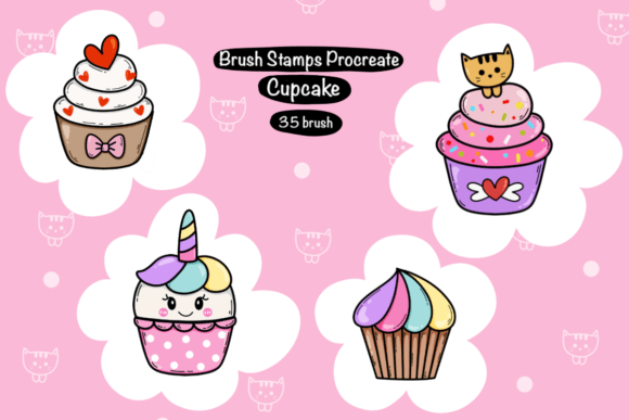 Cupcake Brush Stamps Procreate 35 Brush