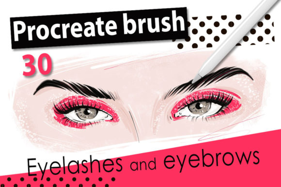 Procreate Brush Eyelashes Eyebrows