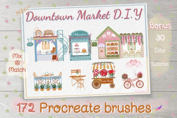 Procreate Brush Downtown Market DIY